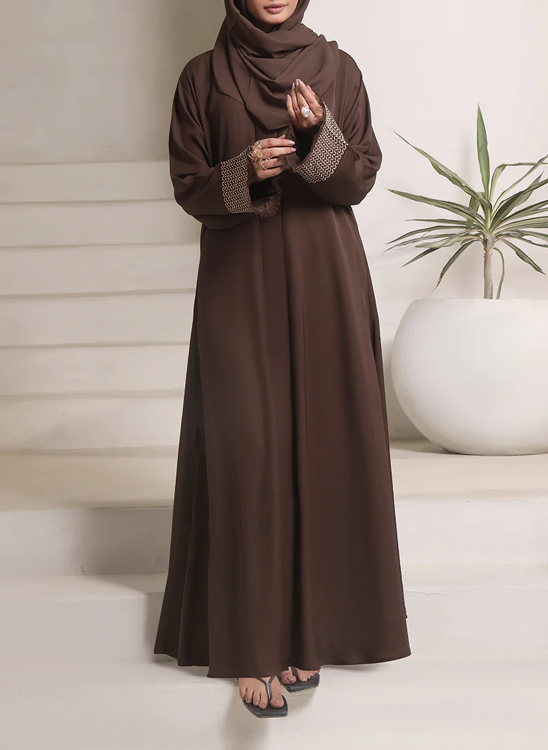 wave embroidery Nida Abaya | 0116-E-1108
