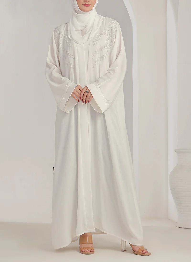 Zoom Nida Hand Work Abaya - 0116-J-1076