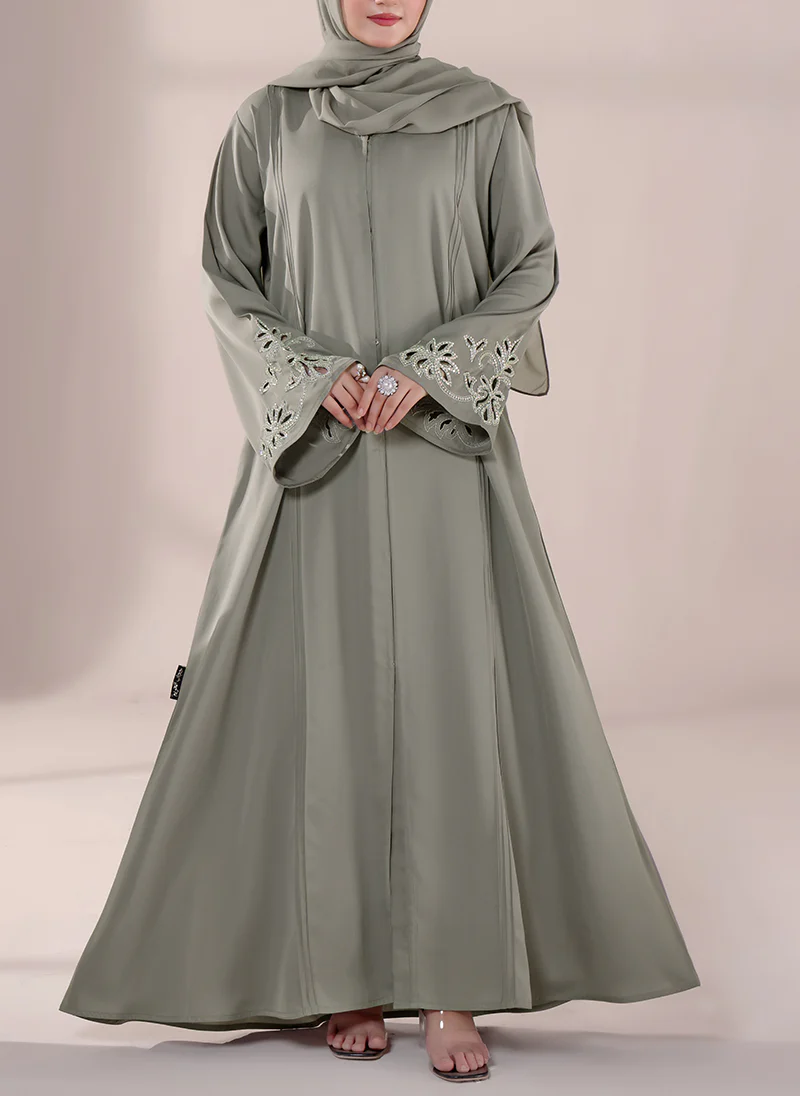 Luna Luxe Hand work Abaya | 0116-J-1116