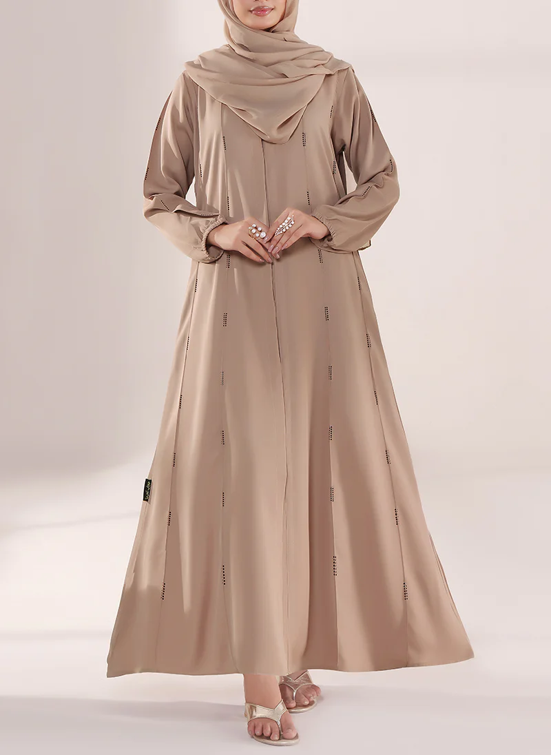 Desert Glow Stone Work Nida Abaya | 0116-RC-1106