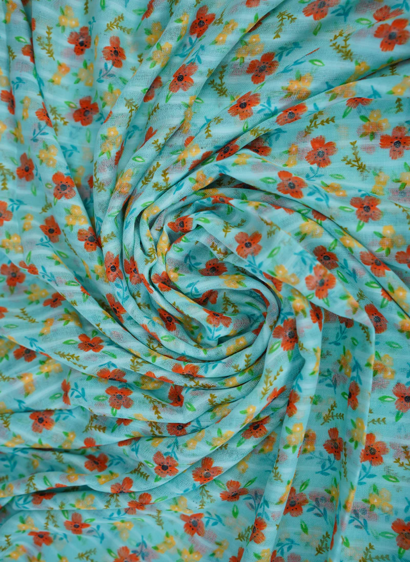 Floral Printed Lawn Scarf