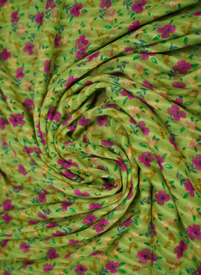 Floral Printed Lawn Scarf