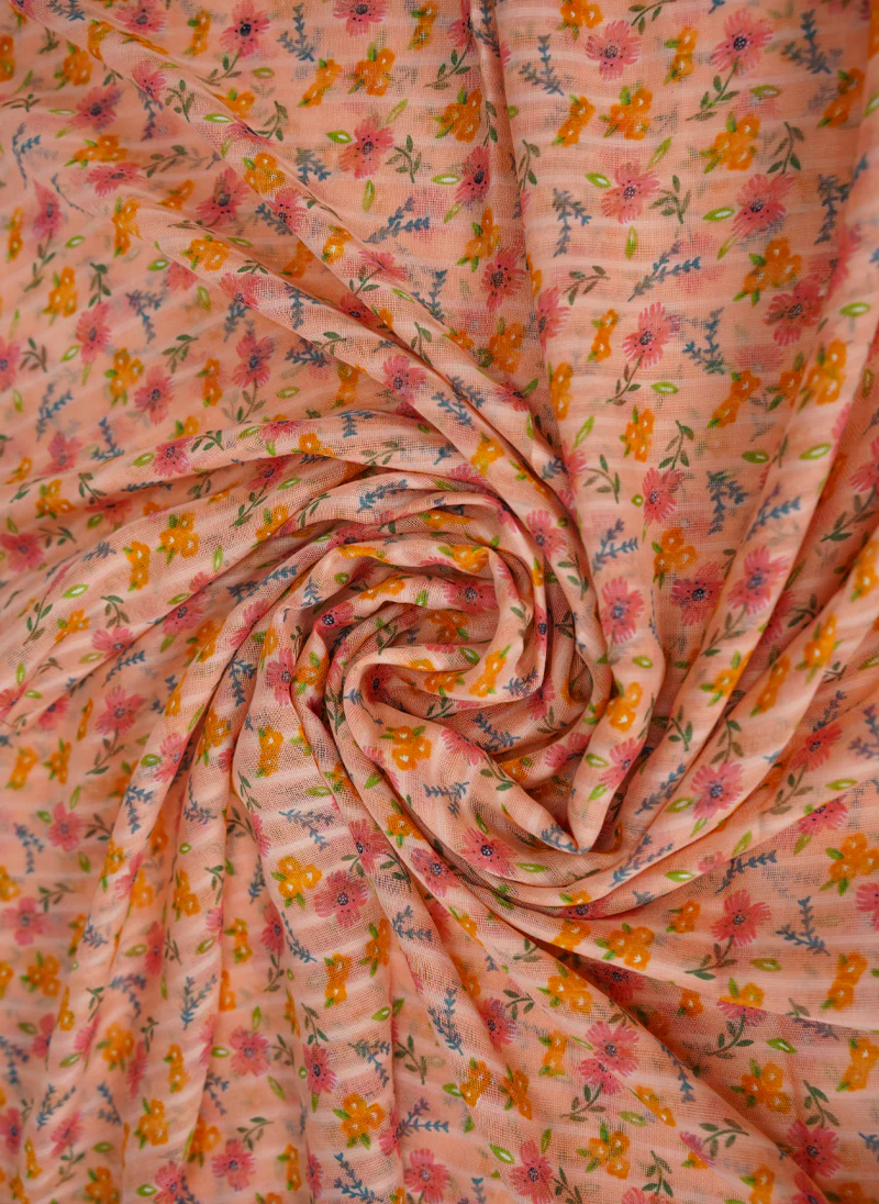 Floral Printed Lawn Scarf