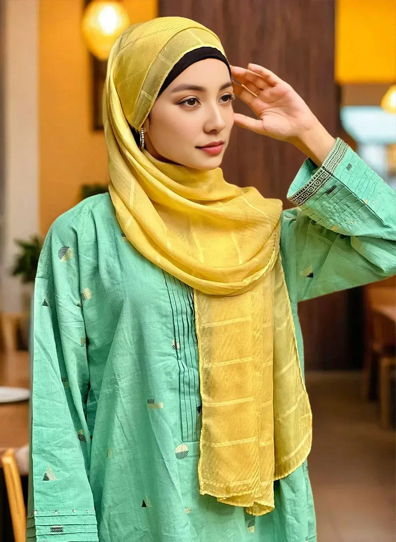 Solid Crinkle Hijabs