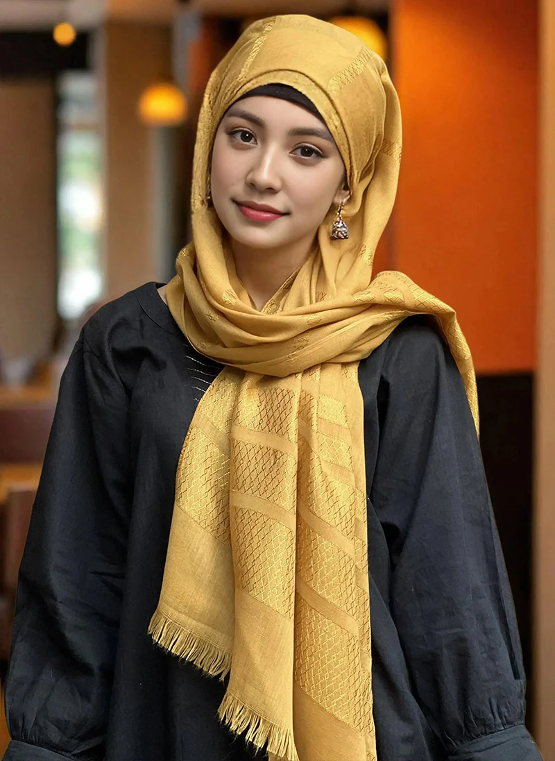 Solid Color Fancy Hijabs