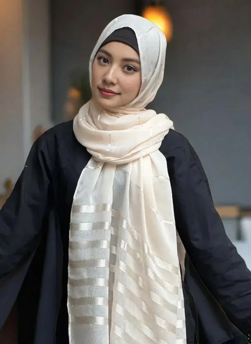 Shimmer Stripe Hijab