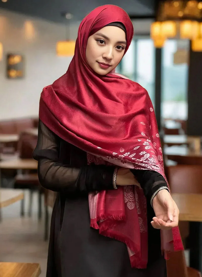 Printed Floral Hijab