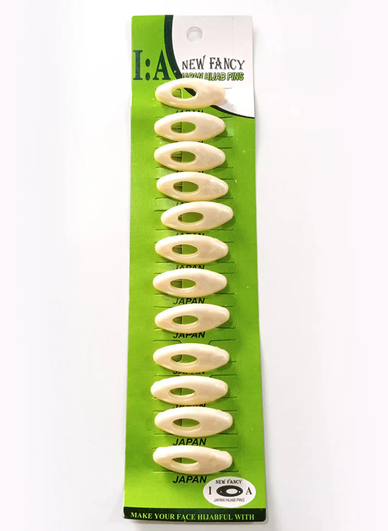 SCARF PINS JAPAN Pack Of 1 Pc White