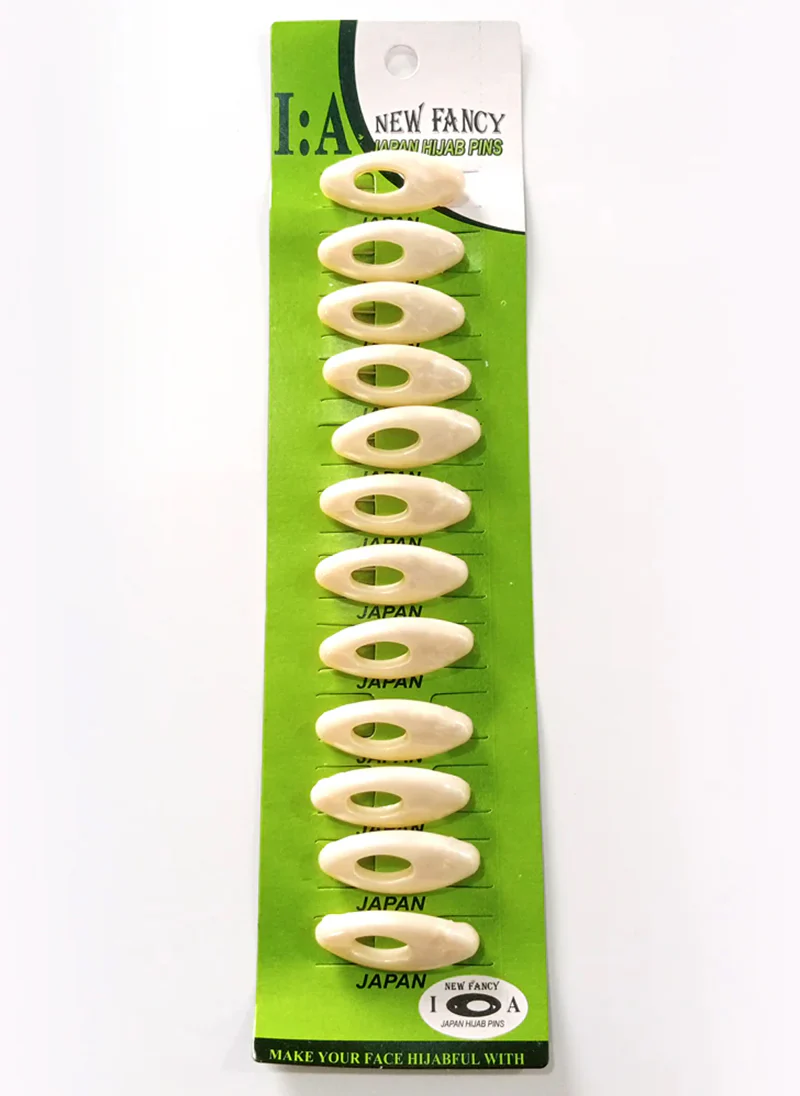 SCARF PINS JAPAN Pack Of 12 White