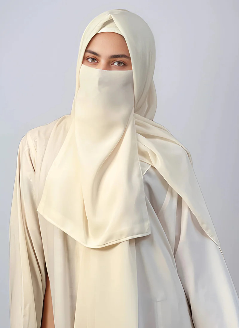 Hijab & Niqab Set - Off White