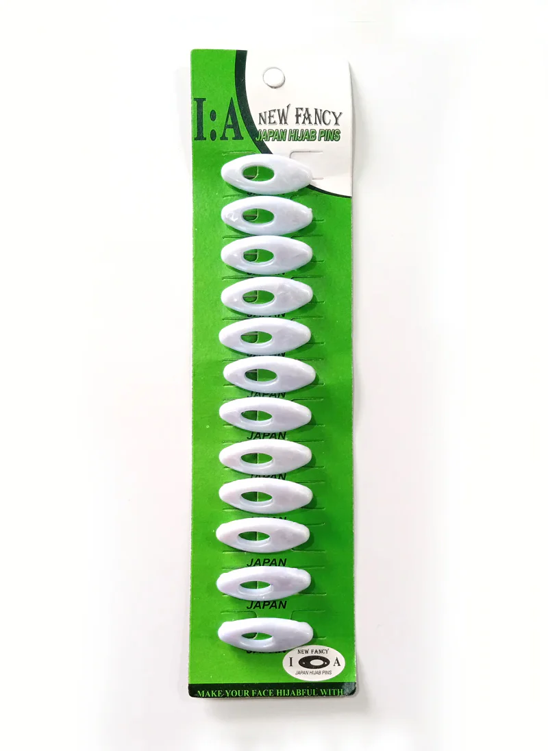 SCARF PIN JAPAN Pack Of 12 White