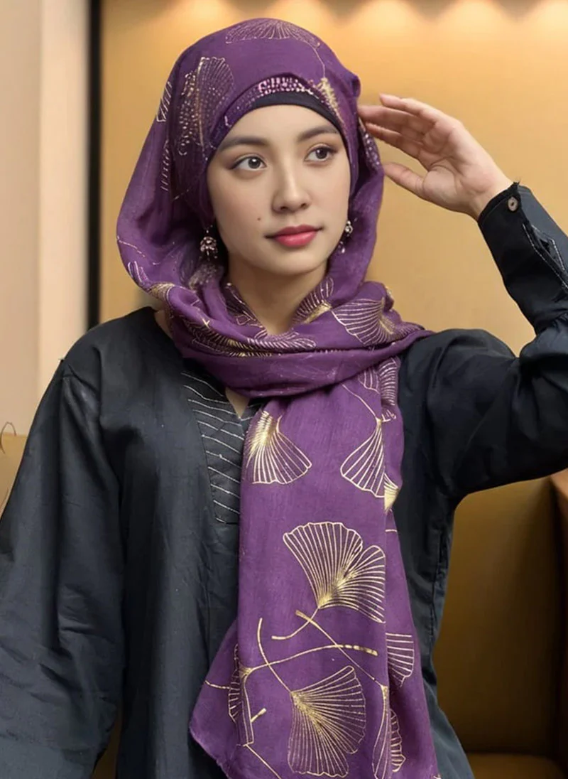 Golden Foil Hijab