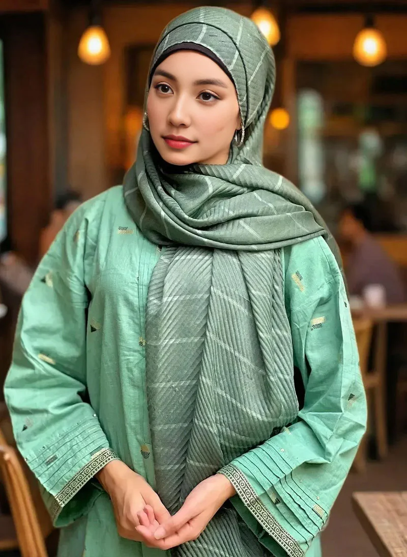 Solid Crinkle Hijabs