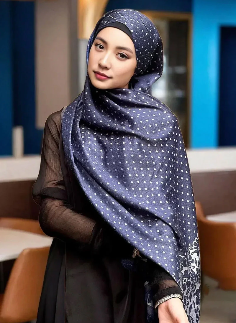 Dotted Print Hijab