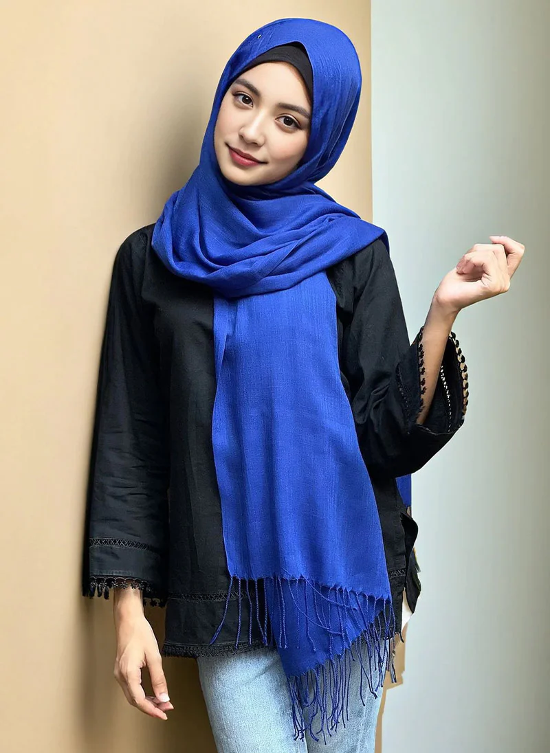 Solid Hijabs-Blue