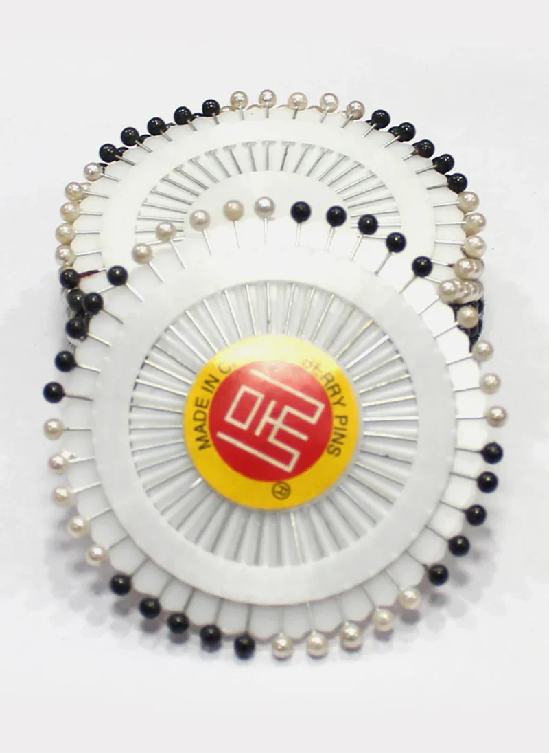 Ring Pins Small 40 Pcs Pkt Black & White