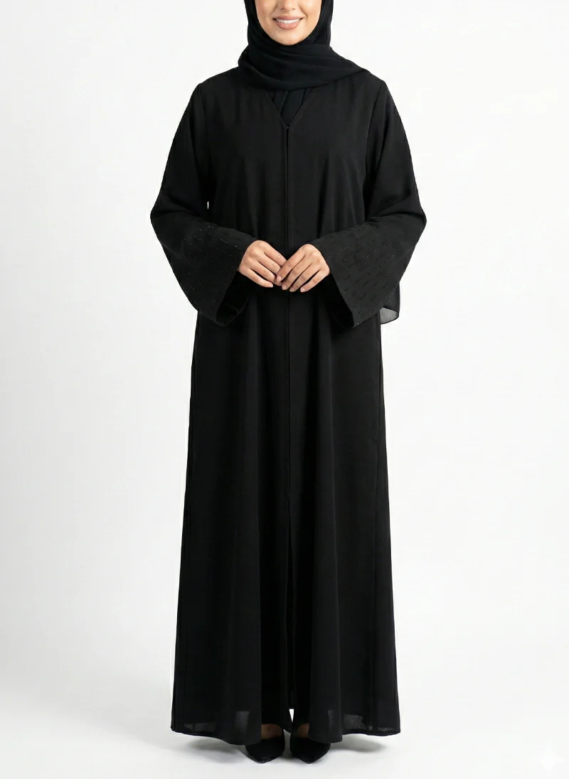 Arabis Crystal Cuff Abaya | 0116-C-A613
