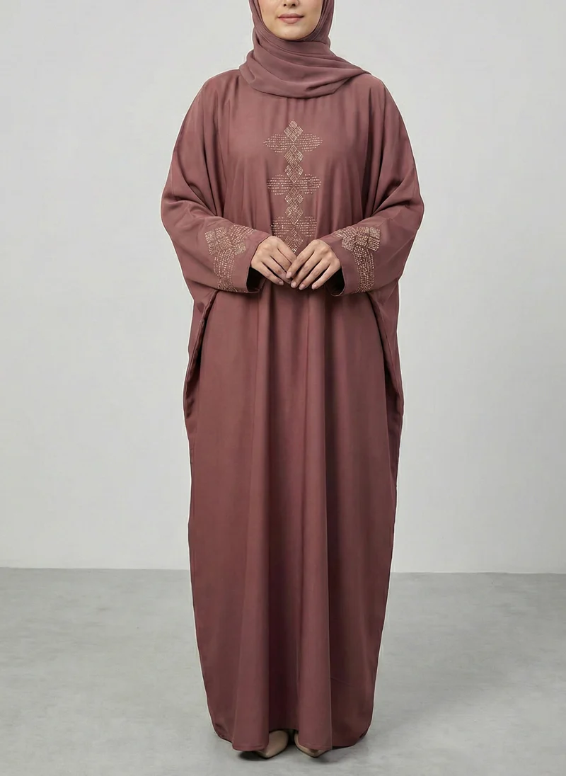 Arabis-Jilbab Stone Work Abaya| JILBAB-C-A618