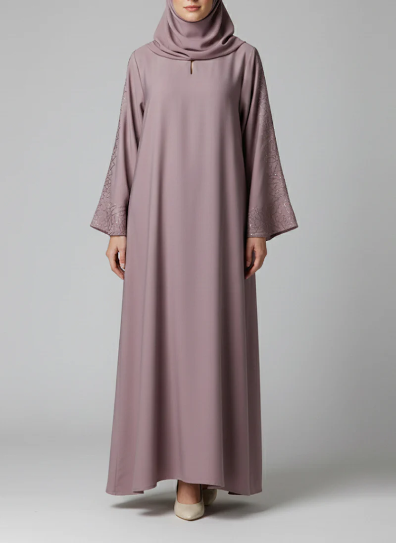 Arabis Mauve Matrix Abaya | 0116-C-A615