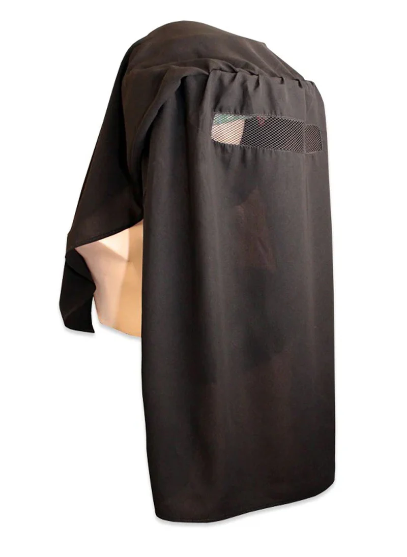 Black Hajj Cap Face Cover