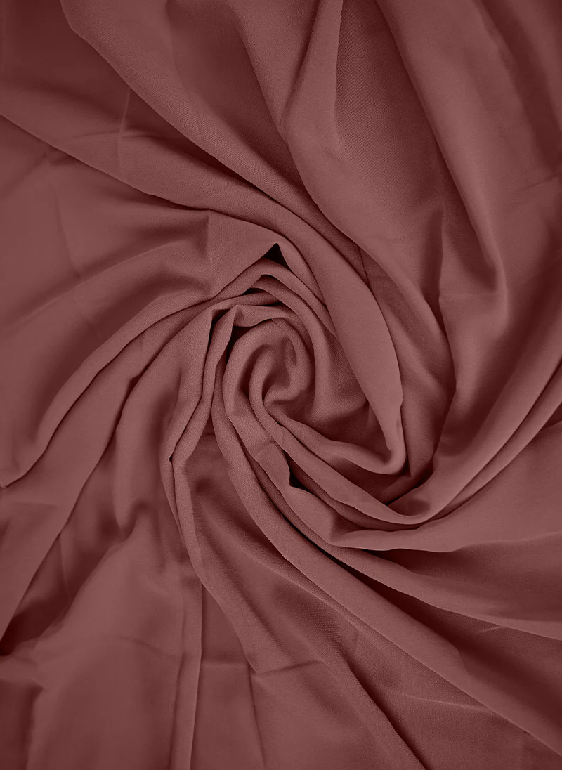 Dark Ash Rose Plain Chiffon Scarf