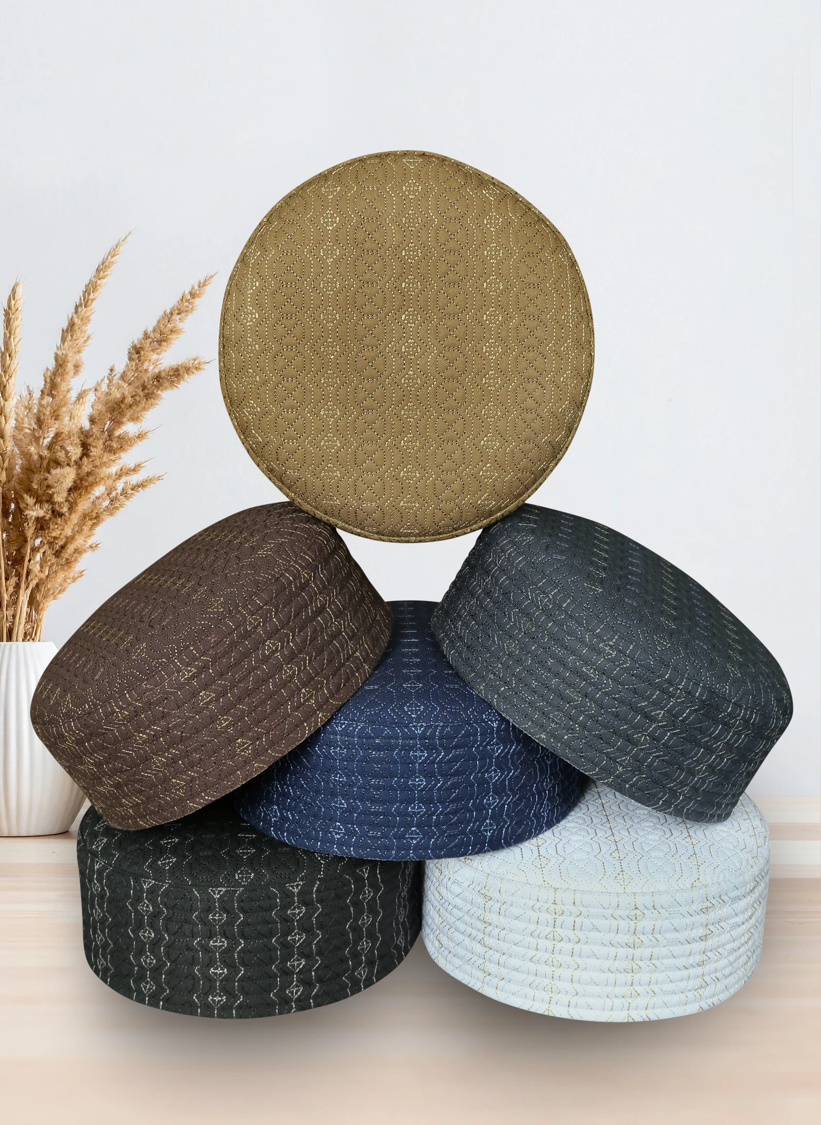 Ghamama Koofi – Premium Woven Prayer Cap