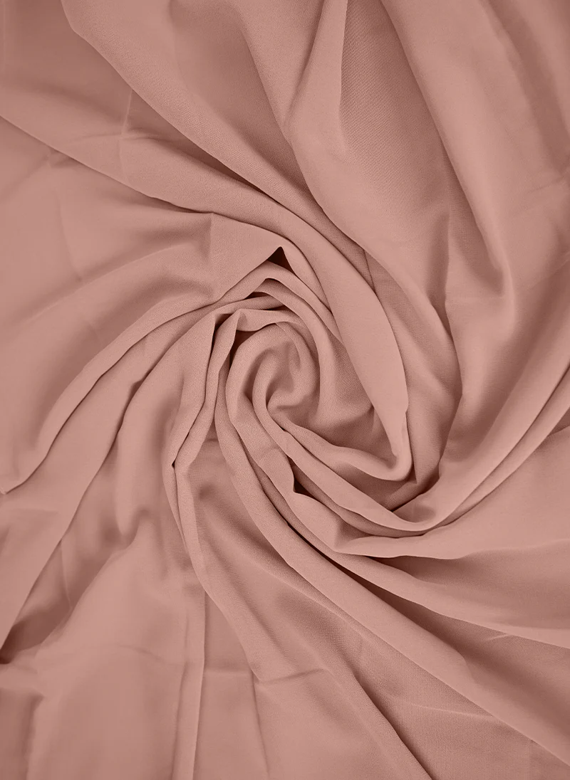Light Dusty Pink Plain Chiffon Scarf