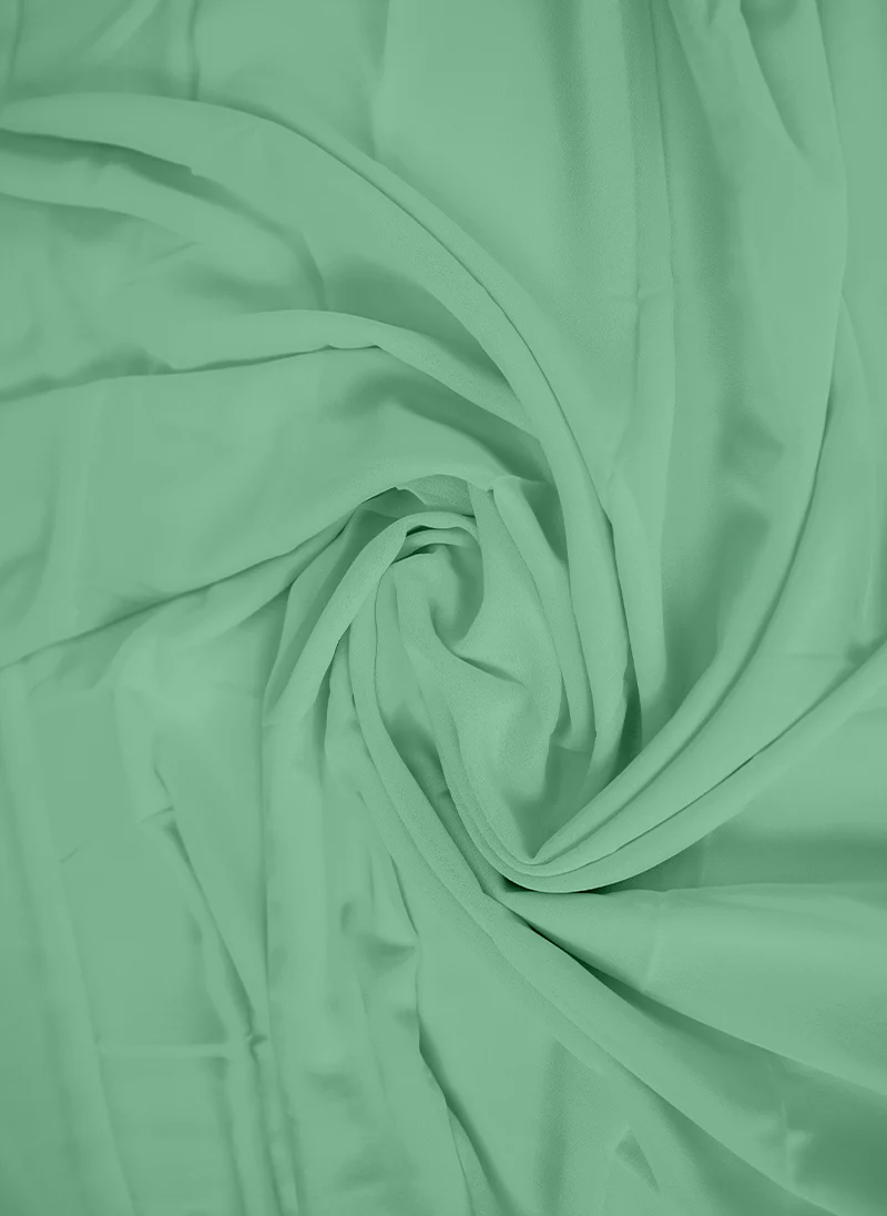 Light Mint Green Plain Chiffon Scarf