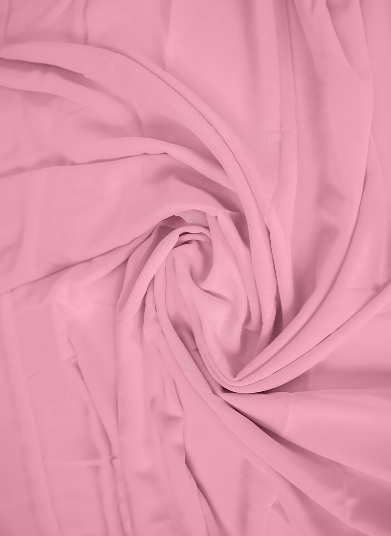 Blush Pink Plain Chiffon  Scarf