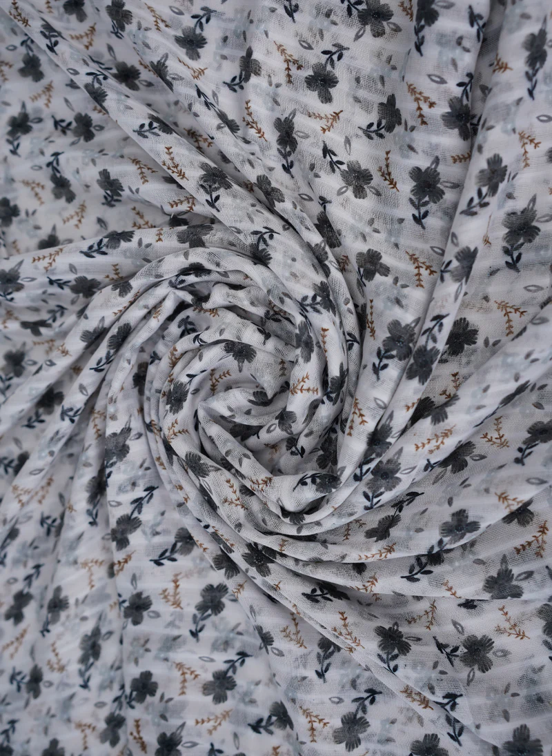 Floral Printed Lawn Scarf