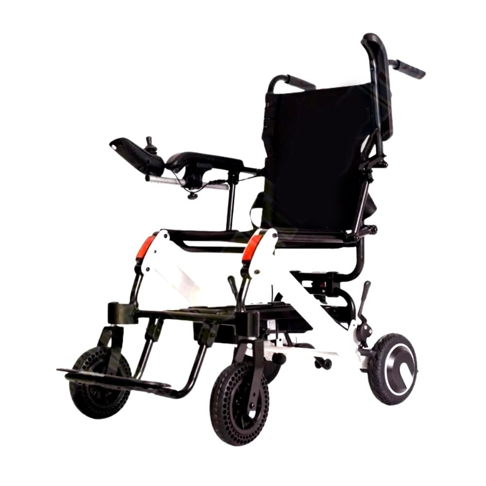 Secure Ultra Lightweight Electric Wheelchair, 250W Motor & 10AH Lithium Battery, 8 Inches Wheels, ZB005