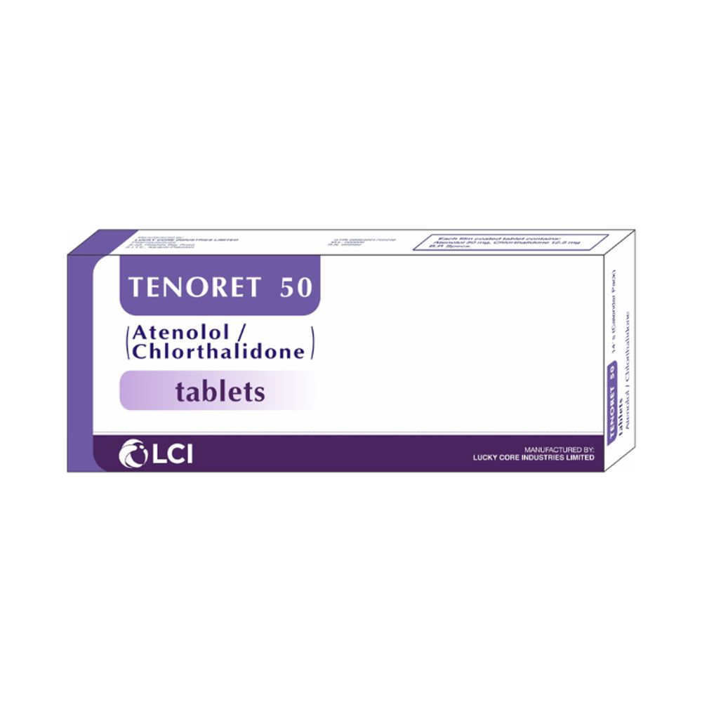 LCI Pakistan Tenoret Tablet, 50mg, 14-Pack