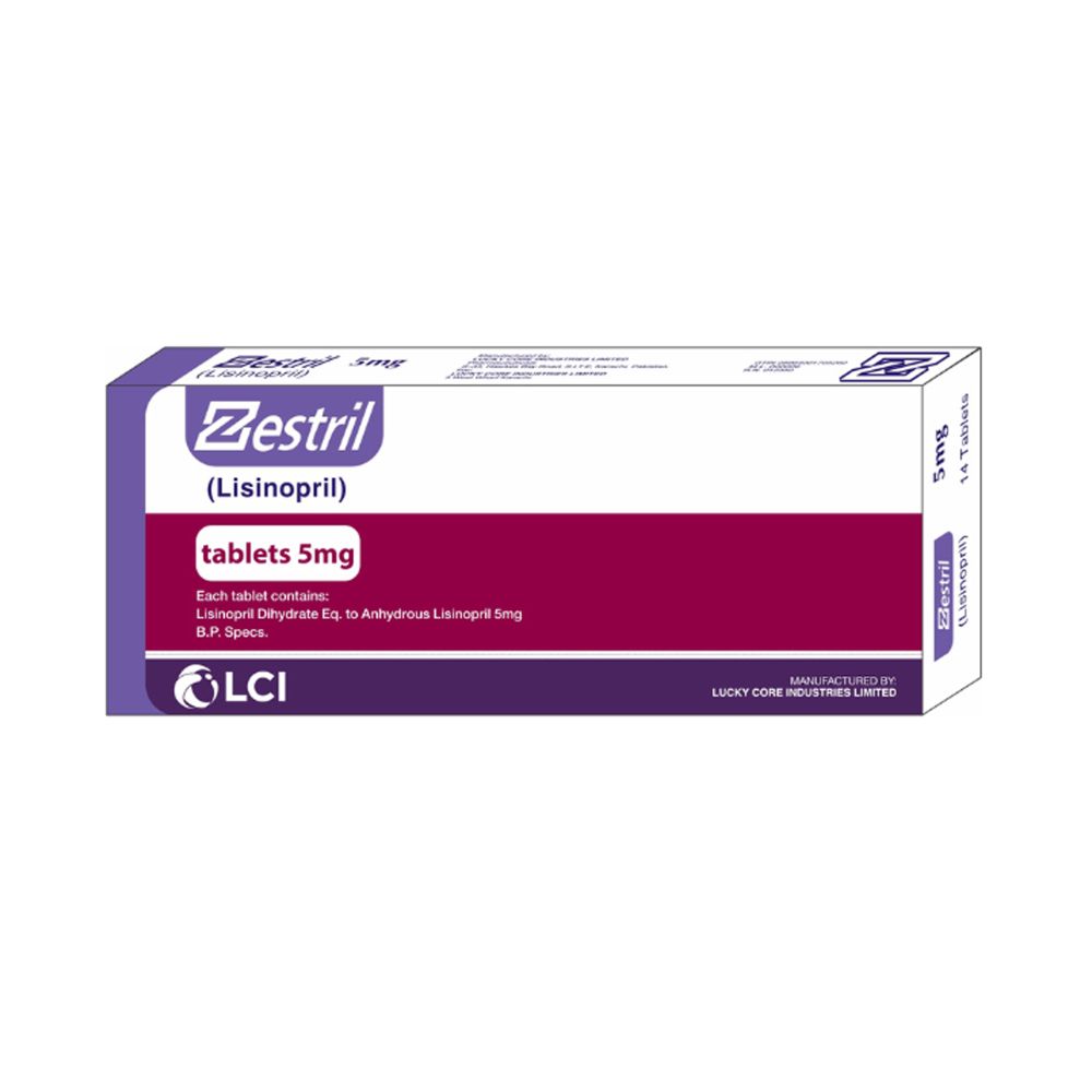 LCI Pharmaceuticals Zestril Tablet, 5mg, 14-Pack