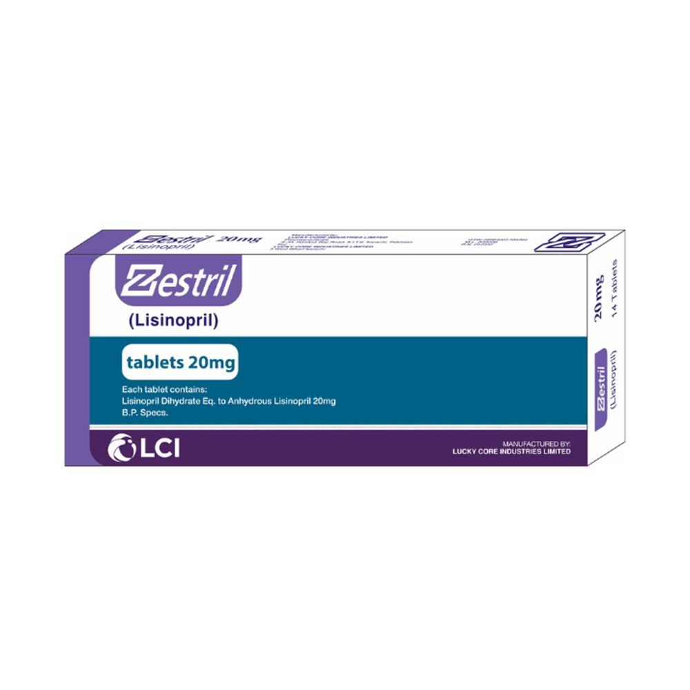 LCI Pharmaceuticals Zestril Tablet, 20mg, 14-Pack
