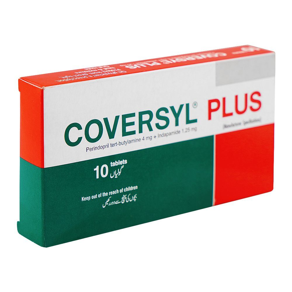 Servier Pharmaceuticals Coversyl Plus Tablet, 4mg/1.25mg, 10-Pack