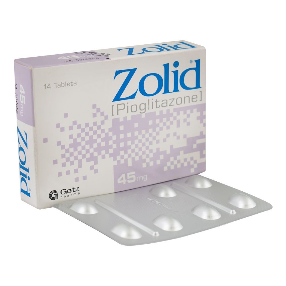 Getz Pharma Zolid Tablet, 45mg, 14-Pack