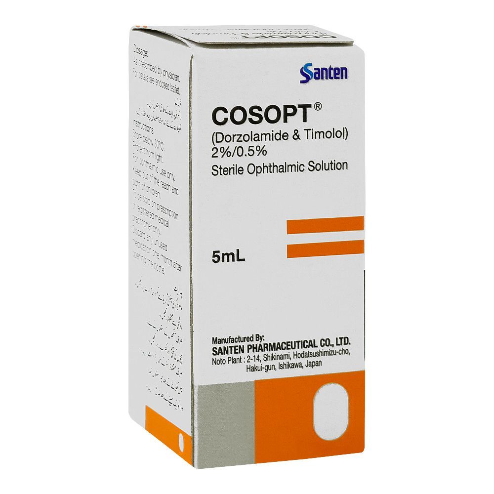 Santen Pharmaceutical Cosopt Drops, 5ml