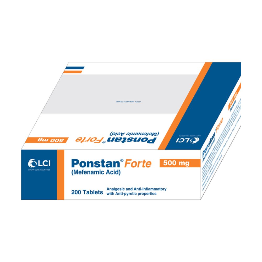 LCI Ponstan Forte Tablet, 500mg, 1-Strip