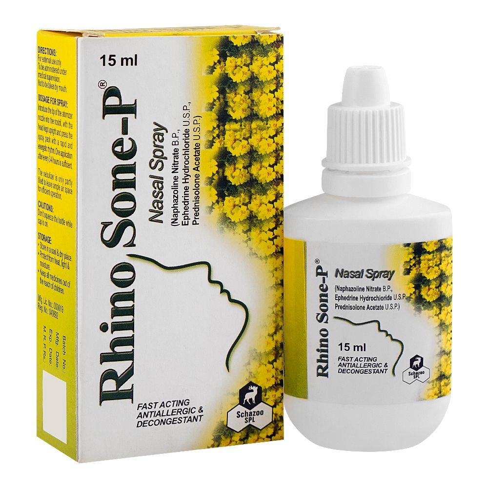 Schazoo Pharmaceuticals Rhinosone P Nasal Spray, 15ml
