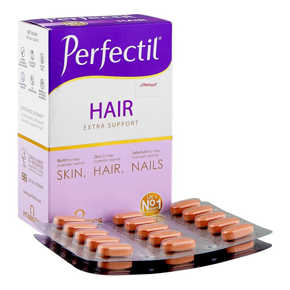 Perfectil Original Skin, Hair & Nails Vitamin Supplement, Box (60 Tablets)