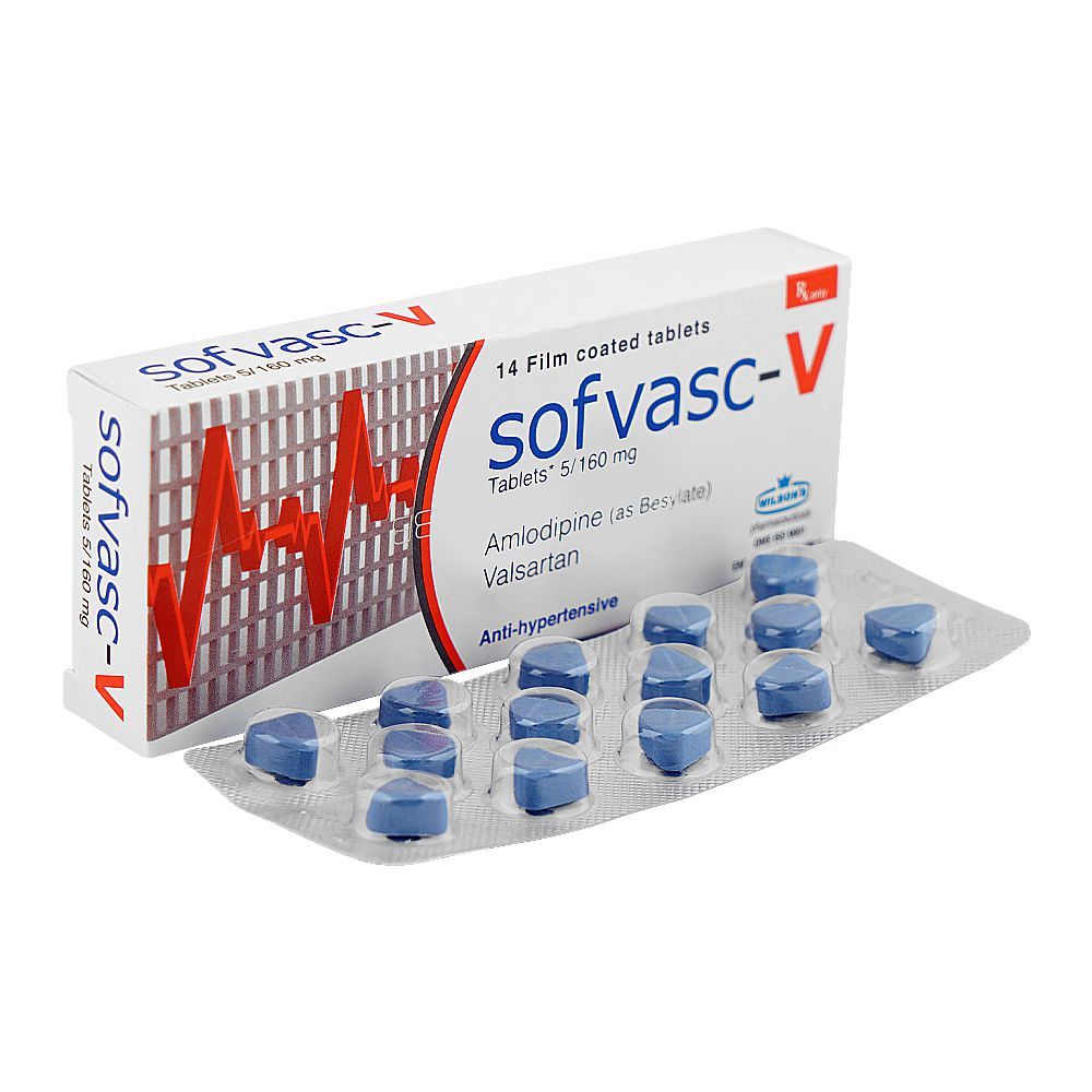 Wilson's Pharmaceuticals Sofvasc-V Tablet, 5/160mg, 14-Pack