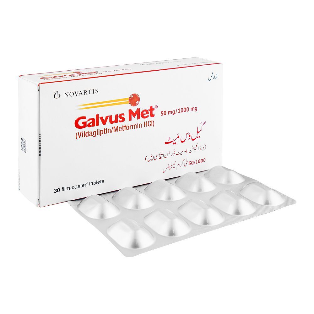 Galvus Met 50mg/1000mg, Box (30 Tablets)