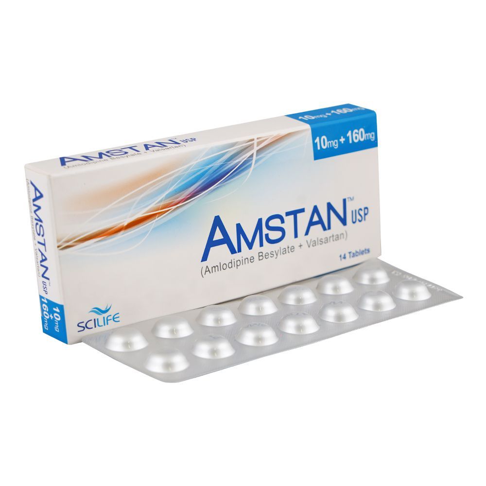 Scilife Pharma Amstan Tablet 10 + 160mg, 14-Pack