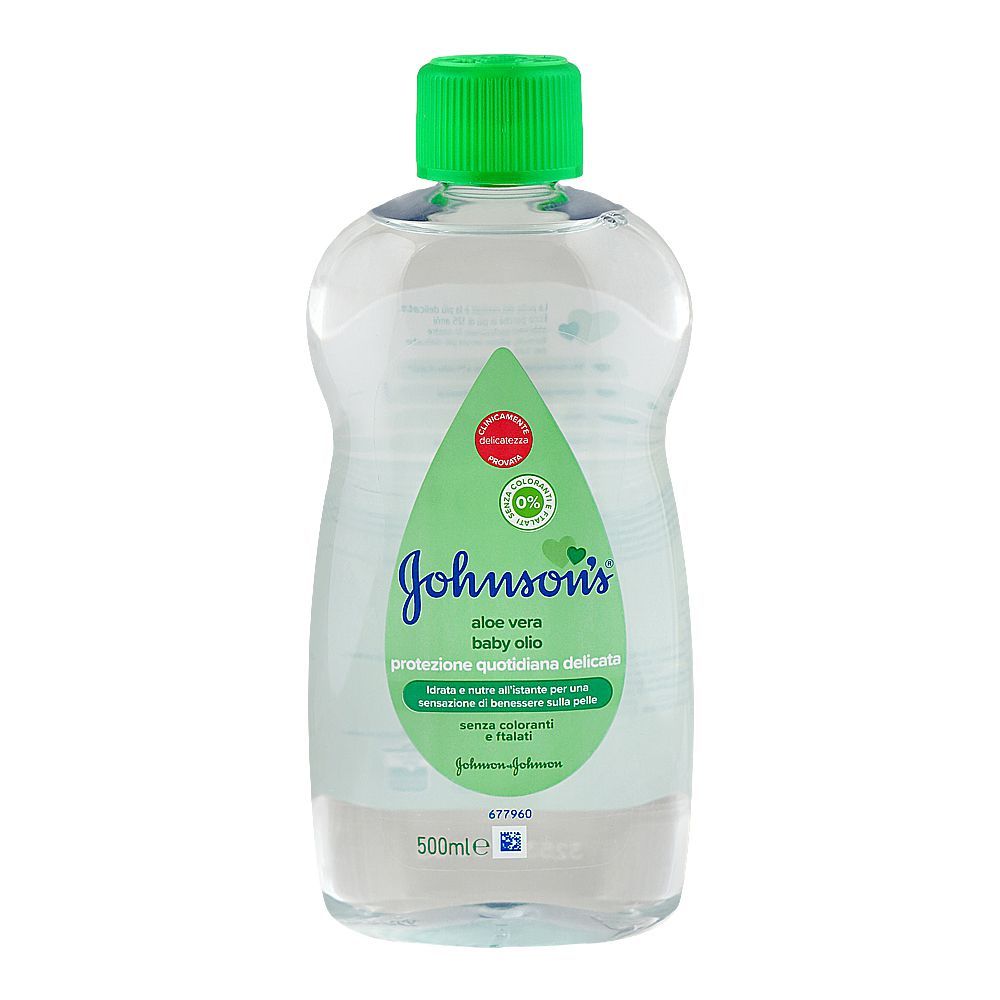 Johnson's ALoe Vera Baby Oil, 500ml, Italy