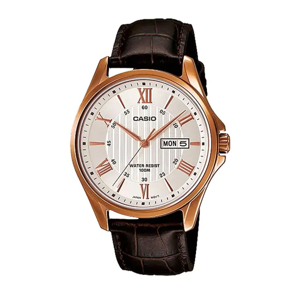 Casio Men's Band Analog Watch, MTP-1384L-7AVDF