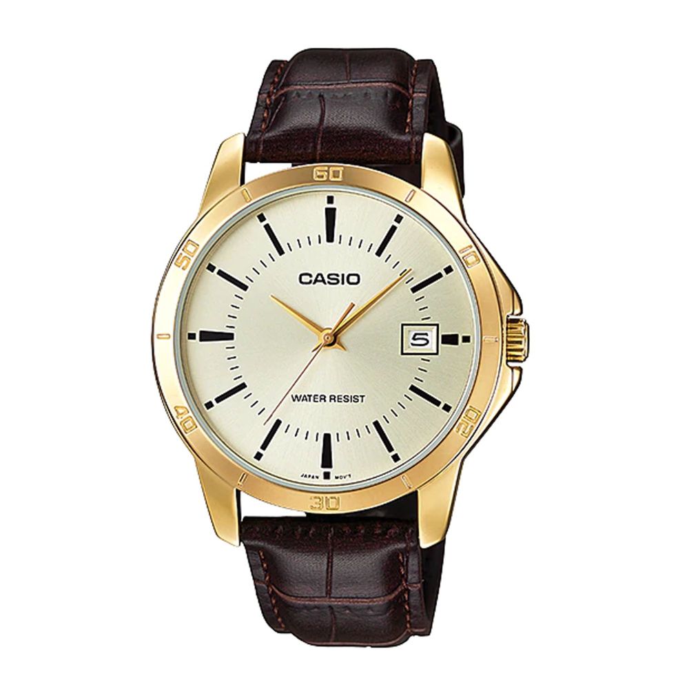 Casio Men's Band Analog Watch, MTP-V004GL-9AUDF