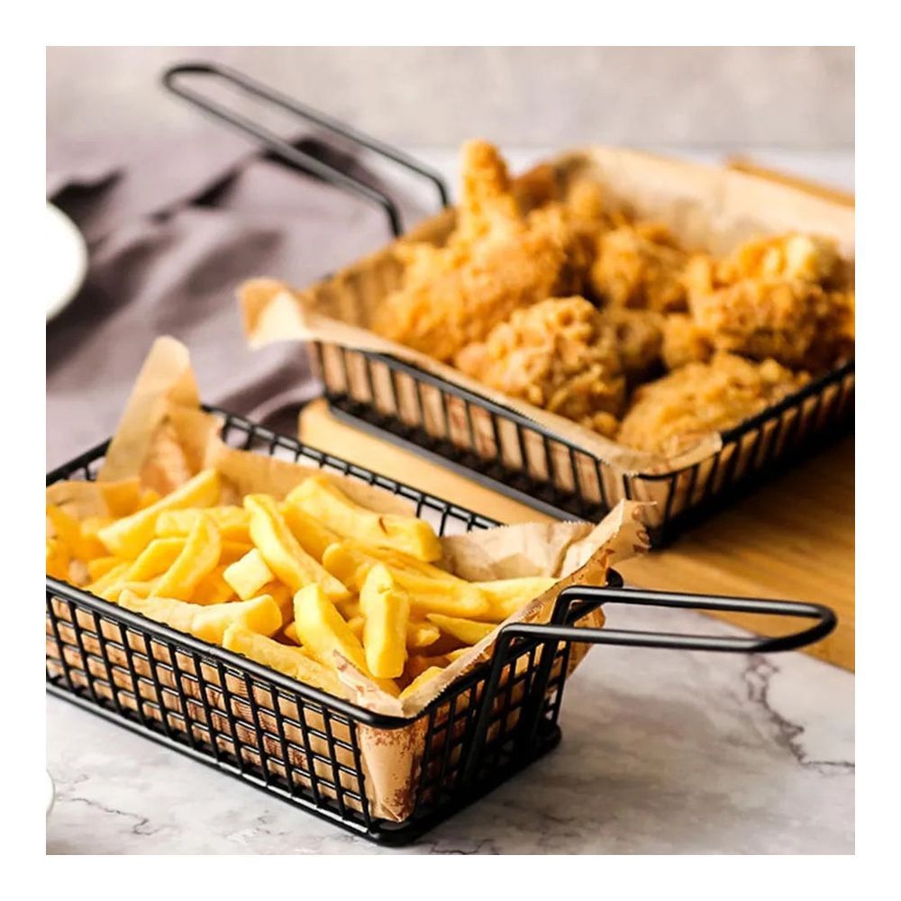 Matrix Snack Bucket & Restaurant Style Serving Platter, Medium, Rectangle