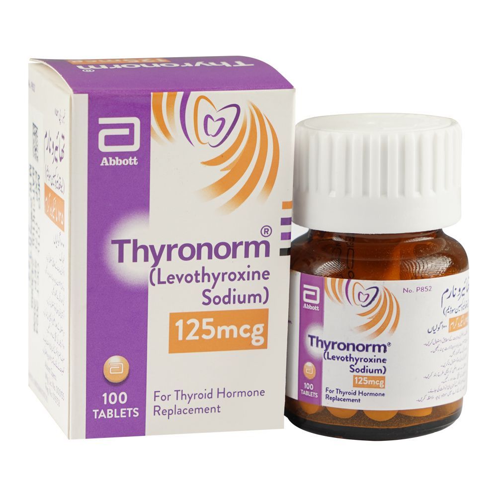 Abbott Thyronorm Tablet, 125mg, 100-Pack