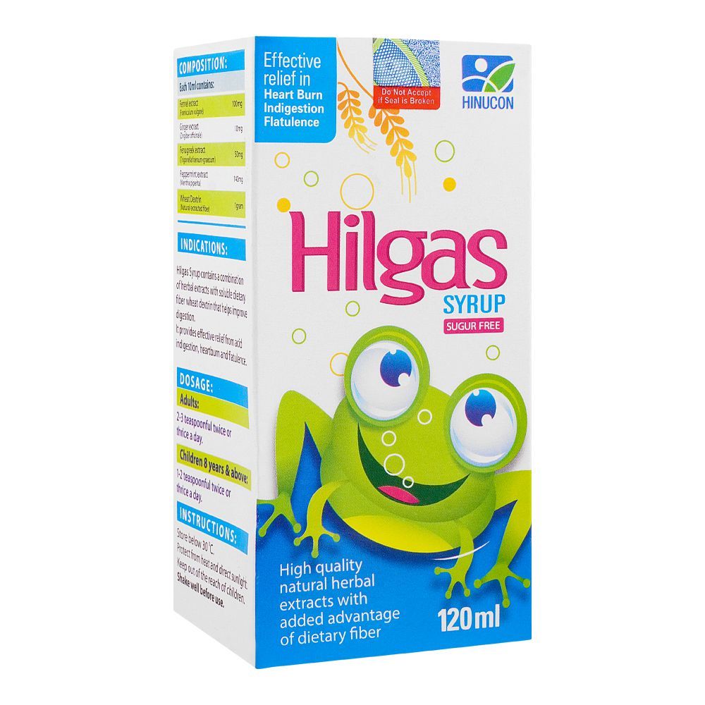 Hilton Pharma Hilgas Syrup, 120ml