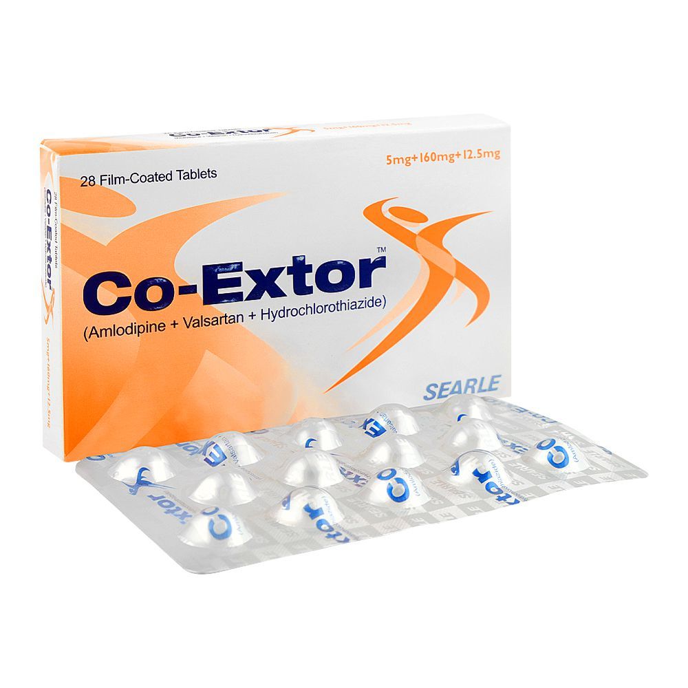 Searle Co-Extor 5+160+12.5mg, 28 Tablets Box